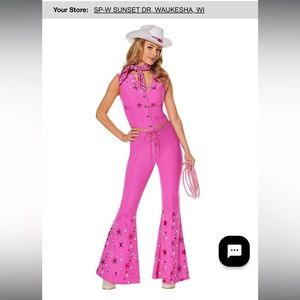 Spirit Halloween western Barbie costume size large
